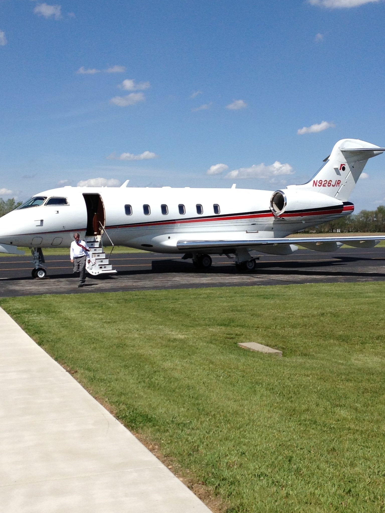 Business jet at Fulton County Airport
