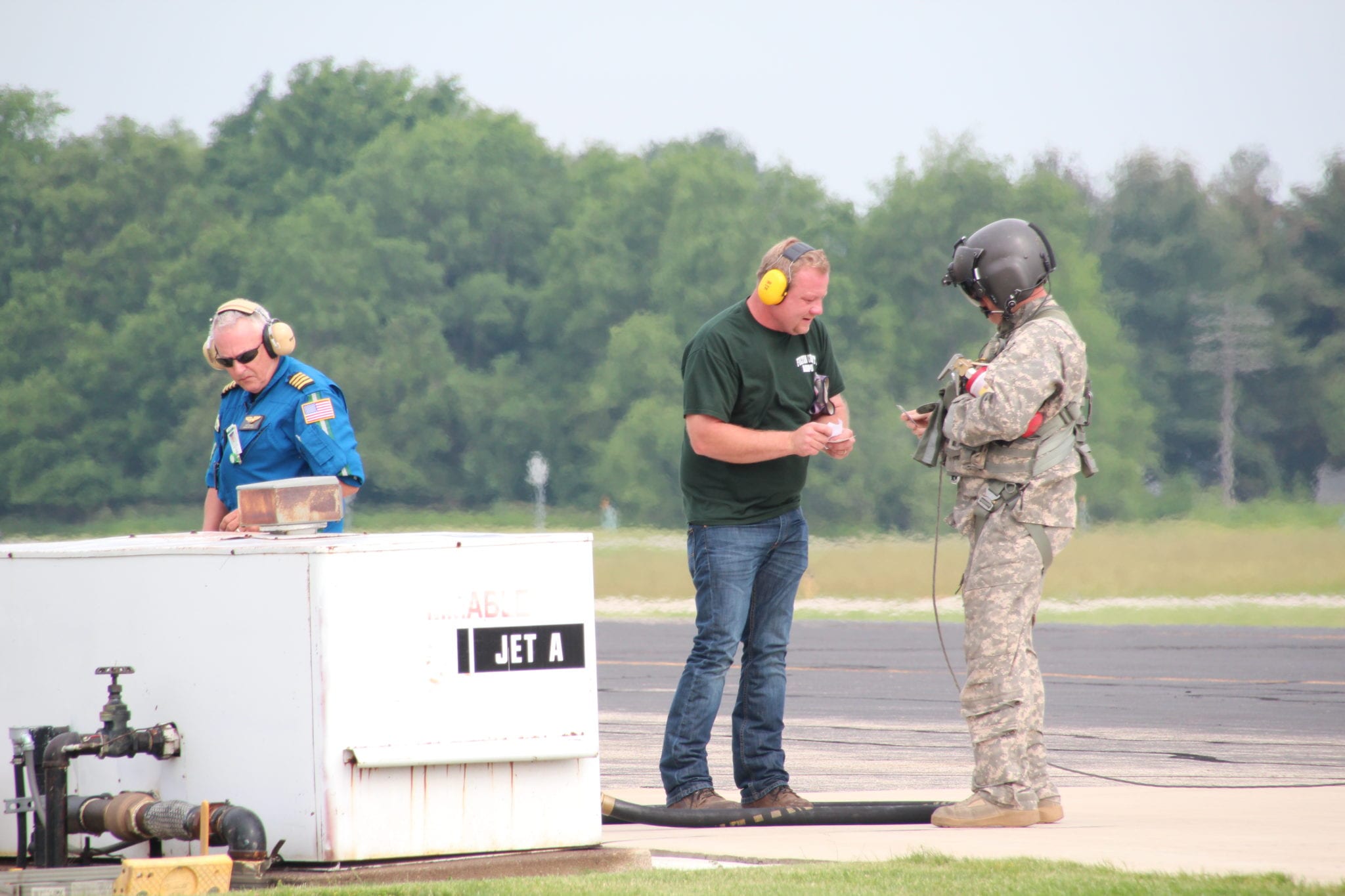 Ground crew at Fulton County Airport